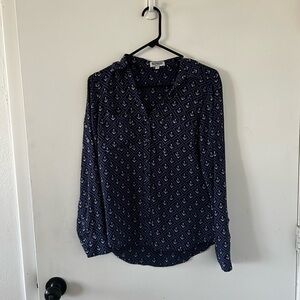 Express Navy Anchor Women's Blouse